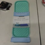Farberware Mint Silicone 9"X3.5" Sponge Holder Dishwasher Safe. Fixed Price $5.40.