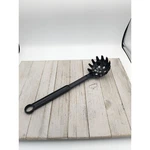 Farberware Black Spaghetti Pasta Fork 11 3/4" Server Spoon Nylon. Fixed Price $9.95.