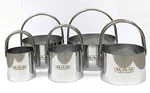 & Artisan Stainless Steel Nesting Biscuit Cutter Set Of 5 Kitchen Baking. Fixed Price $34.97.