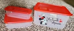New Disney Minnie Mouse Set Of 3 Food Containers By Zak Designs. Fixed Price $18.00.