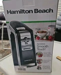 Hamilton Beach Smooth Touch Can Opener Model 76606Z Black Chrome New. Fixed Price $24.95.