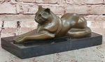 Signed Milo Abstract Cat Bronze Sculpture Modernist Cubist Art Statue. Fixed Price $199.50.