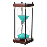 Large Decorative Sand Timer, 30 Min Modern Wooden Hour Glass, Green(style 2). Fixed Price $33.86.