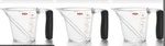 Set Of 3 Oxo Good Grips 1-CUP Angled Measuring. Fixed Price $24.99.