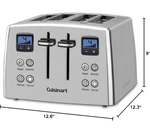 Cuisinart CPT-440 Motorized 4-SLICE Stainless Steel Toaster New Box. Fixed Price $75.00.