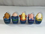 1997 Winnie The Pooh Mini Honey Pot Markers Set Of 5 (read Below). Fixed Price $40.00.