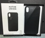 Native Union Clic Card Black Leather Case For Iphone Xs Max Open Box. Fixed Price $18.00.