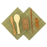 Sushi Maker Kit - Green Rolling Mats Rice Paddle Spreader. Fixed Price $11.00.