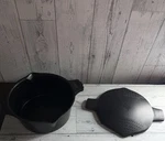 Pampered Chef Cup Black Micro-cooker Microwave Veggie Steamer Strainer 2778. Fixed Price $16.99.