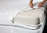 Top Seller! Bed Bug Protector Soft Lux Fabric Allergen Zippered Mattress Cover. Fixed Price $20.68.