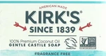 6 Kirk's Fragrance Free Gentle 100% Coconut Castile Soap 4OZ Kirks. Fixed Price $38.49.