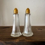 Vintage Traex Dripcut Glass Salt Pepper Shakers Made Taiwan Clear Restaurant. Fixed Price $16.95.