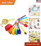 Space-saving 12-PIECE Measuring Cups And Spoons Set Perfect For Every Recipe. Fixed Price $13.99.