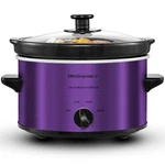 Elite Gourmet MST-275XP Electric Oval Slow Cooker, 2QT Quart, Purple. Fixed Price $43.66.