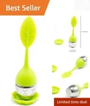 1.5 Inch Stainless Steel Tea Strainer With Leaf Design - Easy Clean. Fixed Price $9.74.