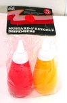 Vtg Ketchup & Mustard Plastic Dispensers 1989 Sealed New Old Stock 6.5" Picnic. Fixed Price $17.95.