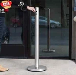 40" Stainless Steel Free Standing Smoker Pole Base Cigarette Receptacles. Fixed Price $85.97.