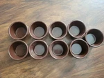 Carlisle Ramekin Butter Dish Dipping Sauce Bowls Brown 4 Oz Set Of 9. Fixed Price $14.00.