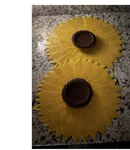 Charles Viancin Sunflower Silicone Stretch Lids Set Of 2 - 13 & 11 Inch. Fixed Price $14.99.
