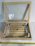 Yamako Wooden Material Box With Eye Plate And Acrylic Lid Length 13.58 Inch. Fixed Price $278.74.