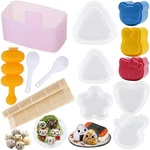Sushi Rolling Mat Set, 13PC Diy Rice Mold Kit, Bento Tools, Clear. Fixed Price $23.98.