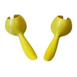 2 Vintage Tupperware Egg Lifter, Scoop, Separator Plastic Yellow 1334-10. Fixed Price $9.99.