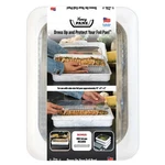 Fancy Panz Plastic 9"X13"X2" White Foil Carrier 1CT. Fixed Price $21.32.