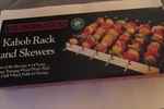 Charcoal Companion Kabob Rack W/ 6 Skewers 14" Stainless Steel Bbq Grill Set New. Fixed Price $14.97.