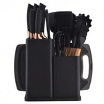 19-PIECE Stainless Steel Kitchen Knife & Utensil Set Chef Essentials Gift. Fixed Price $34.99.
