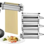 3PCS Pasta Attachment Maker For Kitchenaid Stand Mixer Roller Cutter Set. Fixed Price $65.45.
