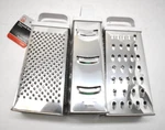 Chef Craft Stainless Steel 4 Sided Pyramid 8" Cheese Grater 21387 Lot Of. Fixed Price $8.79.
