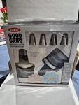 Oxo Good Grips 8 Piece Silicone Decorating Bottle Kit With Nozzles. Fixed Price $35.00.