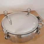 Stainless Steel 304 Circular Round Pressure Manway Manhole Cover Sanitary Tank. Fixed Price $138.58.