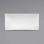 Oneida F8010000859 Buffalo Bright White 11" X 5.25" Sushi Platter - 24/CASE. Fixed Price $155.00.