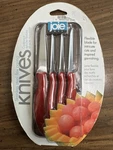Garnishing Knives Set Of 4 Paring Flexible Stainless Steel Blades Bpa Free Joie. Fixed Price $6.98.