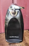 Hamilton Beach Extra Tall Black Electric Can/bottle Opener 76380 Knife Sharpener. Fixed Price $19.95.