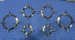 Smeg Pan Stand (grate) Set (6PC) From PU106 Cooktop, C-pics & Desc. Fixed Price $499.00.