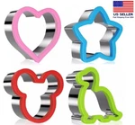 Stainless Steel Cookie Biscuit Cutter Set Pastry & Sandwich Kitchen Tool. Fixed Price $11.99.