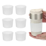 6PACK Coffee Cup Sleeve Silicone Mug Protector Cover For Home Clear. Fixed Price $15.22.