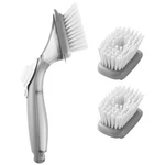 Soap Dispensing Dish Brush, Kitchen Scrub Brushes With 3 Heads, Clean. Fixed Price $15.41.