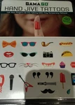 GMG-LA1218-C Gamago Hand Jive Temporarr Finger Tattoos Set Of 48. Fixed Price $14.95.