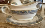 Lenox Autumn Rare Presidential Coll. Gravy Boat & Detached Under Plate Mint. Fixed Price $165.00.