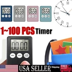 Lcd Digital Large Kitchen Cooking Timer Count-down Up Clock Alarm Magnetic. Fixed Price $47.69.