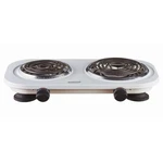 Brentwood TS-361W 1500W Double Electric Burner, White (TS361W). Fixed Price $44.28.