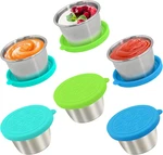 6X2.7 Oz Salad Dressing Container To Go,handy Leakproof Stainless Steel Meal Pre. Fixed Price $12.47.
