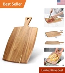 Versatile Acacia Wood Chopping Board For Elegant Food Preparations And Display. Fixed Price $35.99.