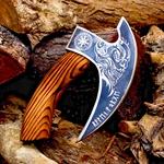 Custom Engraved Carbon Steel, Home Use Pizza Slice Cutter With/leather Sheath. Fixed Price $66.50.