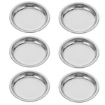 6PCS Stainless Steel Tea Bag Holders 2.4" Small Drip Tray Spoon Rests Coaster.... Fixed Price $15.20.