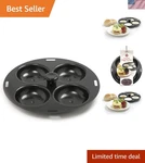 Norpro 4 Egg Nonstick Poacher 8.5" Black Hand Wash, Oven Safe. Fixed Price $34.19.