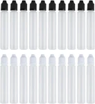 20PCS 30ML Black And White Long Dropper Bottle With Childproof Cap .... Fixed Price $19.42.